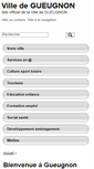 Mobile Screenshot of gueugnon.fr